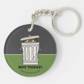 セサミストリート | Oscar the Grouch Not Today! キーホルダー (裏面)