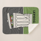 セサミストリート | Oscar the Grouch Not Today! シェルパブランケット (正面(横))