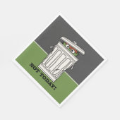 セサミストリート | Oscar the Grouch Not Today! スタンダードランチョンナプキン (角)