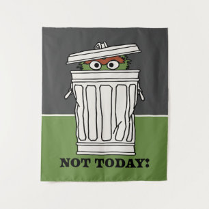セサミストリート   Oscar the Grouch Not Today! タペストリー
