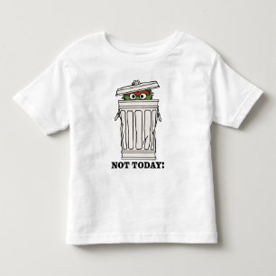 セサミストリート   Oscar the Grouch Not Today! トドラーTシャツ