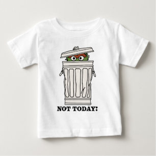セサミストリート   Oscar the Grouch Not Today! ベビーTシャツ