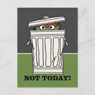セサミストリート   Oscar the Grouch Not Today! ポストカード