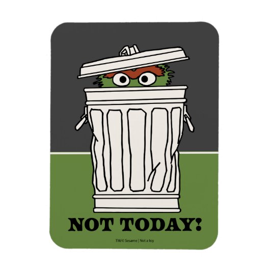 セサミストリート | Oscar the Grouch Not Today! マグネット (縦)