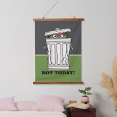 セサミストリート | Oscar the Grouch Not Today! 吊り下げ型タペストリー (寝室)