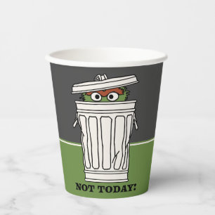 セサミストリート Oscar the Grouch Not Today! 紙コップ