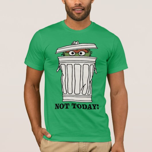 セサミストリート | Oscar the Grouch Not Today! Tシャツ (正面)