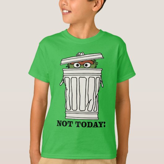 セサミストリート | Oscar the Grouch Not Today! Tシャツ (正面)