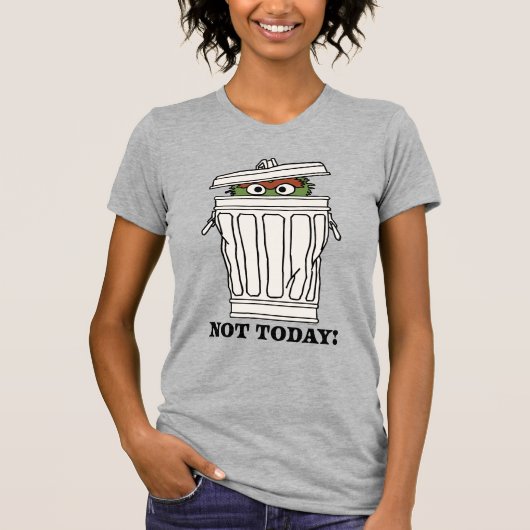 セサミストリート | Oscar the Grouch Not Today! Tシャツ (正面)