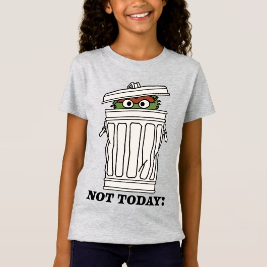 セサミストリート | Oscar the Grouch Not Today! Tシャツ (正面)
