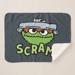 セサミストリート Oscar the Grouch Scram! シェルパブランケット