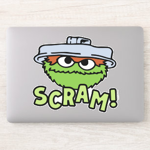 セサミストリート   Oscar the Grouch Scram! シール