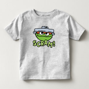 セサミストリート   Oscar the Grouch Scram! トドラーTシャツ
