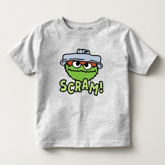 セサミストリート | Oscar the Grouch Scram! トドラーTシャツ (正面)