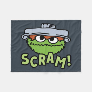 セサミストリート Oscar the Grouch Scram! フリースブランケット