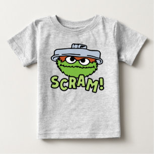 セサミストリート   Oscar the Grouch Scram! ベビーTシャツ