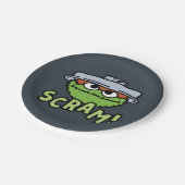 セサミストリート | Oscar the Grouch Scram! ペーパープレート (アングル)