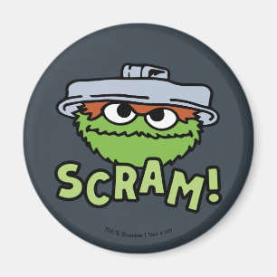 セサミストリート Oscar the Grouch Scram! マグネット