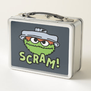 セサミストリート Oscar the Grouch Scram! メタルランチボックス