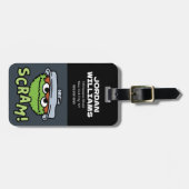 セサミストリート | Oscar the Grouch Scram! ラゲッジタグ (正面横)