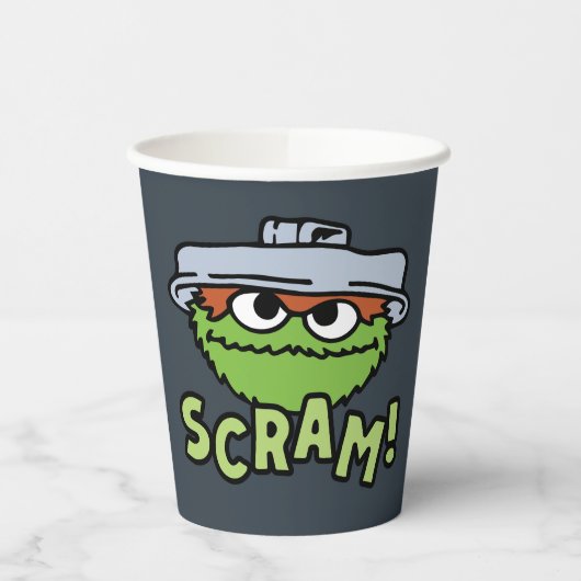 セサミストリート | Oscar the Grouch Scram! 紙コップ (左)