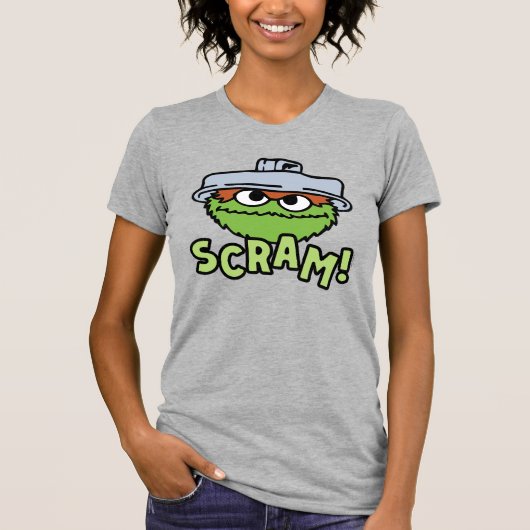 セサミストリート | Oscar the Grouch Scram! Tシャツ (正面)