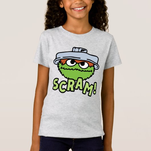 セサミストリート | Oscar the Grouch Scram! Tシャツ (正面)