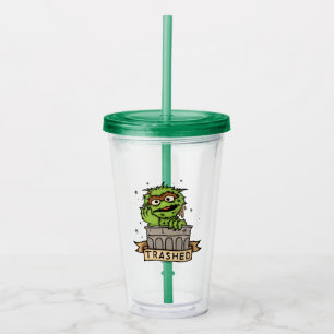 セサミストリート Oscar the Grouch Trashed アクリルタンブラー