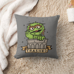 セサミストリート Oscar the Grouch Trashed クッション