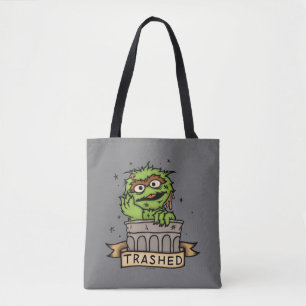 セサミストリート   Oscar the Grouch Trashed トートバッグ