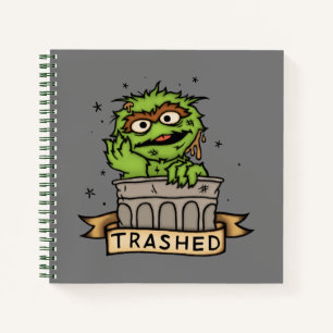 セサミストリート Oscar the Grouch Trashed ノートブック