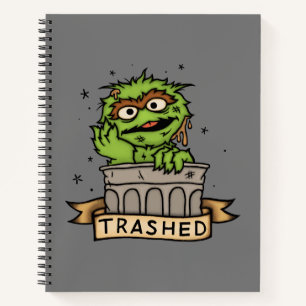 セサミストリート Oscar the Grouch Trashed ノートブック