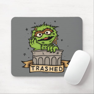 セサミストリート Oscar the Grouch Trashed マウスパッド