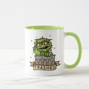 セサミストリート   Oscar the Grouch Trashed マグカップ