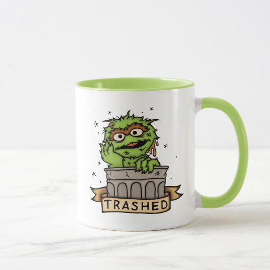 セサミストリート | Oscar the Grouch Trashed マグカップ (右)