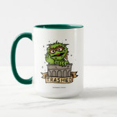 セサミストリート | Oscar the Grouch Trashed マグカップ (左)
