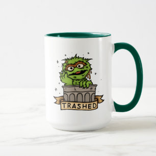 セサミストリート   Oscar the Grouch Trashed マグカップ