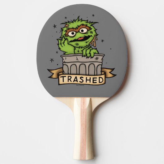 セサミストリート | Oscar the Grouch Trashed 卓球ラケット (正面)