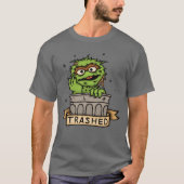 セサミストリート | Oscar the Grouch Trashed Tシャツ (正面)