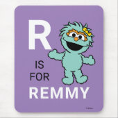 セサミストリート | Rはロシタ向け |名前の追加 マウスパッド (正面)