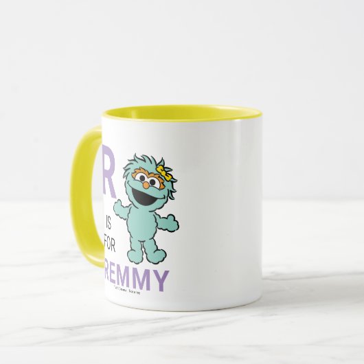 セサミストリート | Rはロシタ向け |名前の追加 マグカップ (正面左)