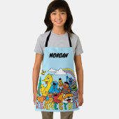 セサミストリート | Rainbow |名前の追加 エプロン (インサイチュ)