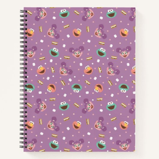 セサミストリート | Sモアパターン ノートブック (正面)