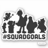 セサミストリート- #SquadGoals シール (正面)