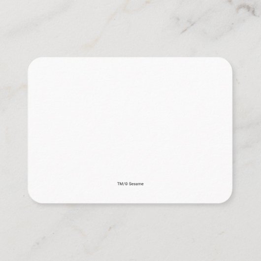 セサミストリートPALSの本のリクエスト挿入 プレイスカード (裏面)