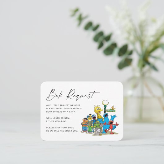 セサミストリートPALSの本のリクエスト挿入 プレイスカード (スタンド正面)