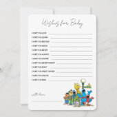 セサミストリートpals赤ちゃんシャワーの願いベビー ノートカード (正面)