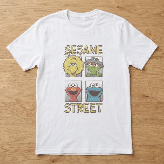 セサミストリートVintageのキャラクターの漫画2 Tシャツ