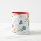 セサミストリートVintageの漫画パターン マグカップ (中央)