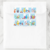 セサミパルス歩く沿いのセサミストリート スクエアシール (バッグ)